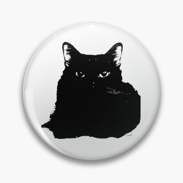 Item preview, Intimidating Fluffy Black Cat designed and sold by artxsian.