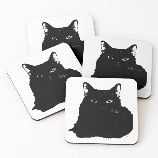 Item preview, Intimidating Fluffy Black Cat designed and sold by artxsian.