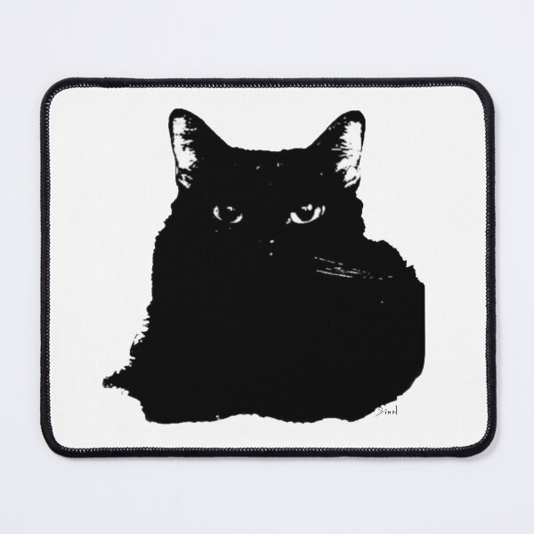 Item preview, Intimidating Fluffy Black Cat designed and sold by artxsian.