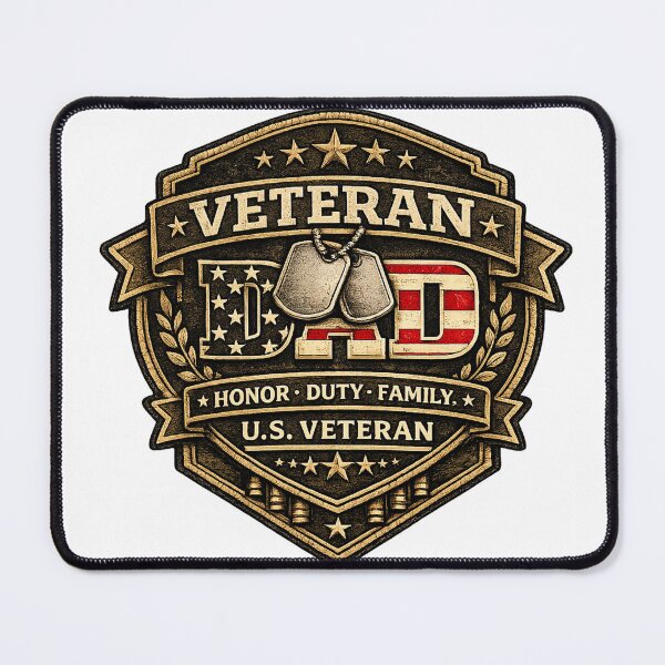 Item preview, Veteran Dad American Flag Honor Duty Family designed and sold by Worn With Honor.