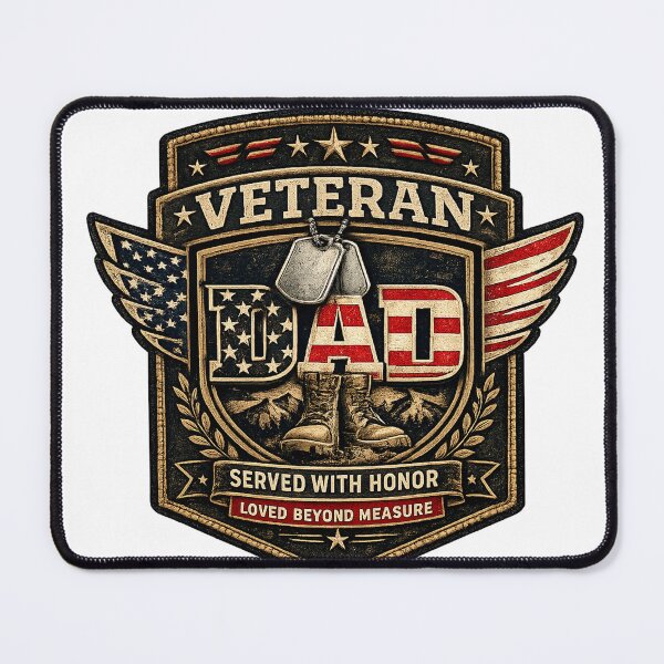 Item preview, Veteran Dad American Flag Served With Honor designed and sold by Worn With Honor.