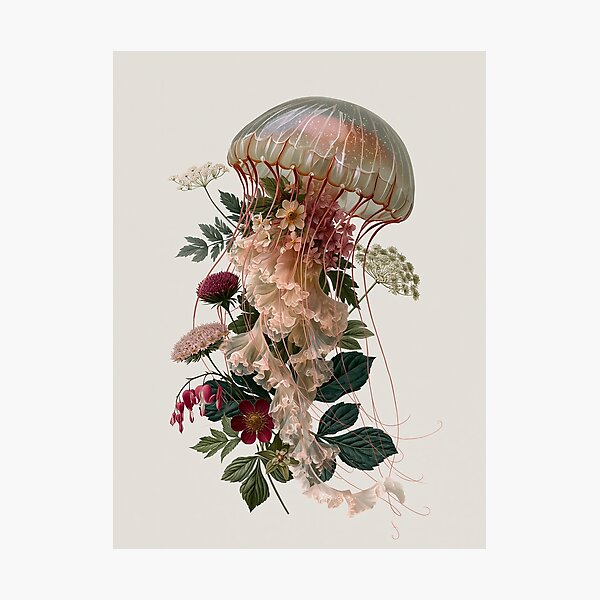 Item preview, Floral Jellyfish Garden designed and sold by Helenaphotoart.