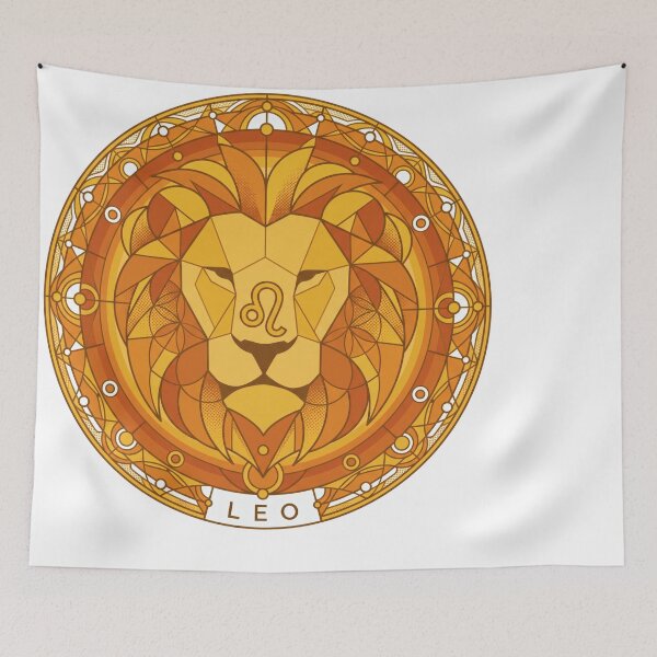 Item preview, Leo Zodiac Sacred Geometry Mandala Modern Astrology Design designed and sold by Osmose-Studio ⭐⭐⭐⭐⭐.