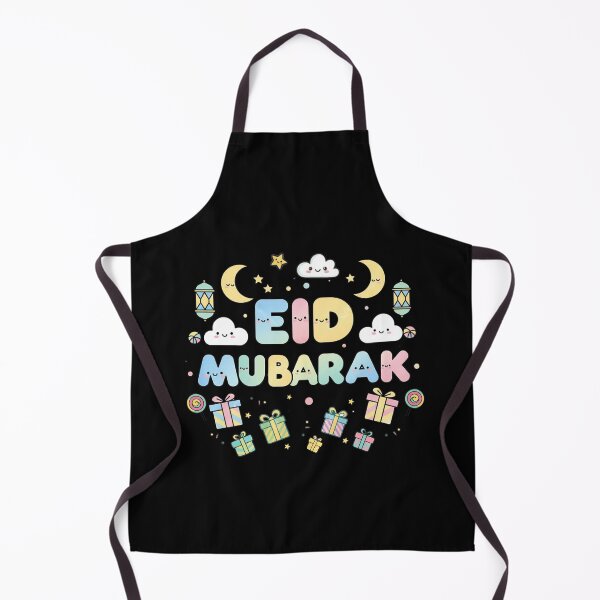 Item preview,  “Eid MUBARAK" Cute Pastel Doodle with Moon & Sweets designed and sold by D-Islamic.
