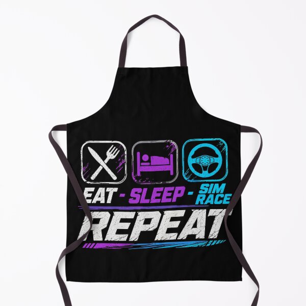 Item preview, Eat sleep sim race repeat for sim racing fans designed and sold by HandicraftArt.