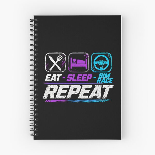 Item preview, Eat sleep sim race repeat for sim racing fans designed and sold by HandicraftArt.