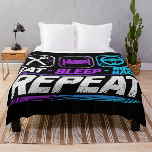 Item preview, Eat sleep sim race repeat for sim racing fans designed and sold by HandicraftArt.