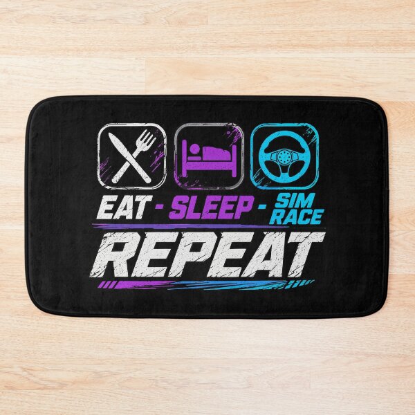 Item preview, Eat sleep sim race repeat for sim racing fans designed and sold by HandicraftArt.