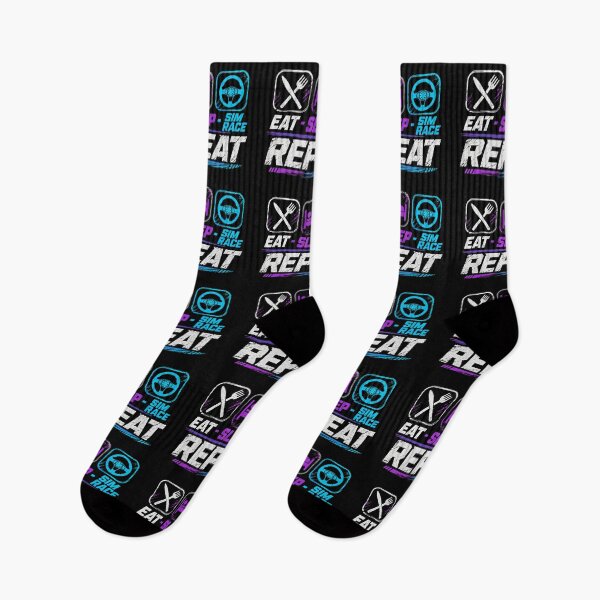 Item preview, Eat sleep sim race repeat for sim racing fans designed and sold by HandicraftArt.
