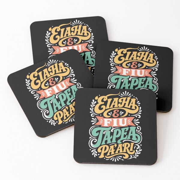 Item preview, Tahitian Quote – Eiaha e Fiu, Tapea Pa'ari – Retro Tahiti Typography designed and sold by Tahitifaifai.