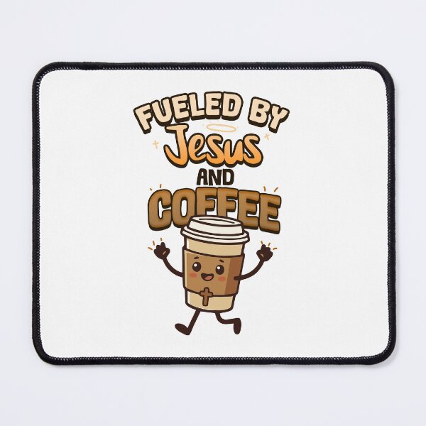Item preview, Powered By Jesus & Coffee | Christian Faith & Caffeine designed and sold by SleekVisuals.