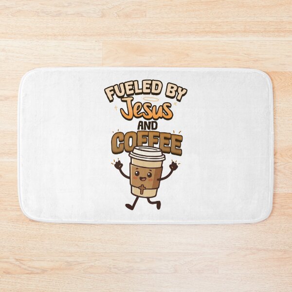 Item preview, Powered By Jesus & Coffee | Christian Faith & Caffeine designed and sold by SleekVisuals.