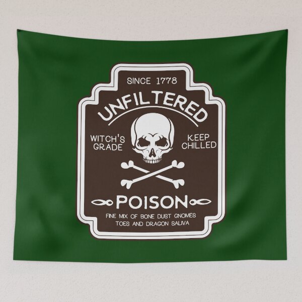 Item preview, Unfiltered Poison Witch's Potion Ingredient Label Design designed and sold by Roadkill Creations.