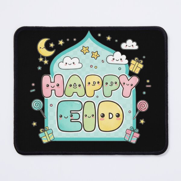 Item preview, Adorable "HAPPY EID" Pastel Mosque Arch Celebration (V.2) designed and sold by D-Islamic.
