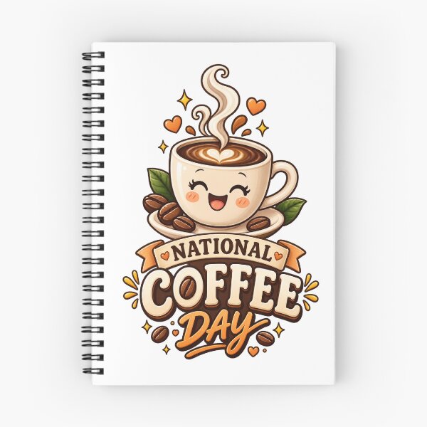Item preview, National Coffee Day Cute Coffee Cup Design designed and sold by Doodle Souq.