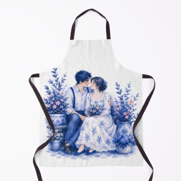 Item preview, Romantic Blue Watercolor Couple designed and sold by fnsdjfnsidjdns.