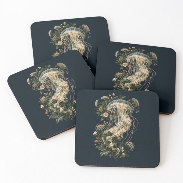 Item preview, Midnight Botanical Jellyfish designed and sold by Helenaphotoart.