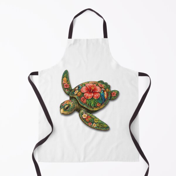 Item preview, Swimming Tropical Turtle | Ocean Summer Paradise Art Collection designed and sold by Zaru Art Studio.