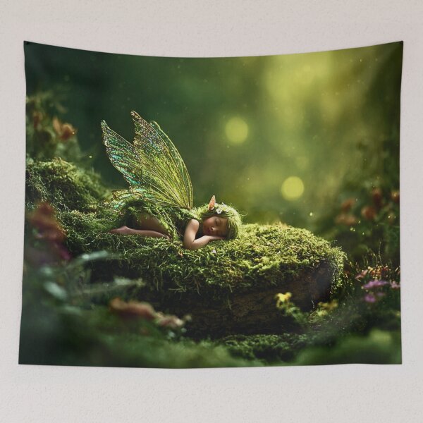 Item preview, Sleeping Moss Fairy Forest Dreams designed and sold by Storybook Botanica.