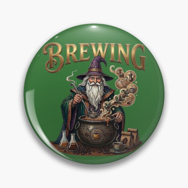 Item preview, Wizard Brewing Coffee Magical Potion Art designed and sold by Northern Glow Art.