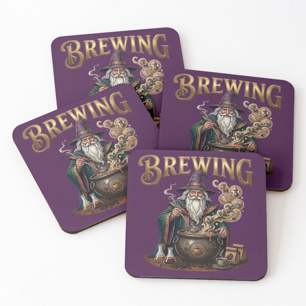 Item preview, Wizard Brewing Coffee Magical Potion Art designed and sold by Northern Glow Art.