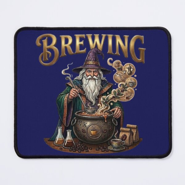 Item preview, Wizard Brewing Coffee Magical Potion Art designed and sold by Northern Glow Art.