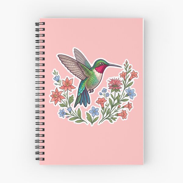 Item preview, Hummingbird Powered by Nectar – Floral Bird Lover Art designed and sold by JenniferMoren.