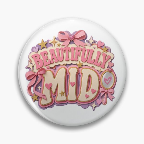 Item preview, Beautifully Mid Papercraft Cute Typography with Mirror designed and sold by Promoffy.