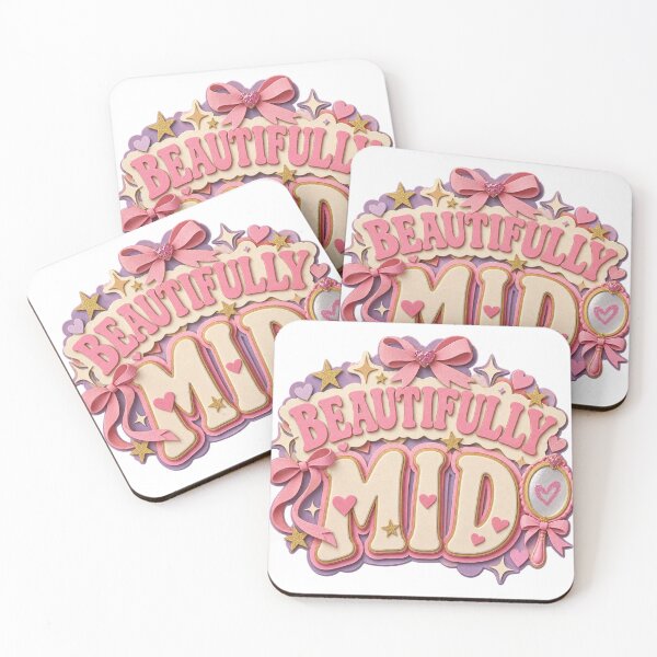Item preview, Beautifully Mid Papercraft Cute Typography with Mirror designed and sold by Promoffy.
