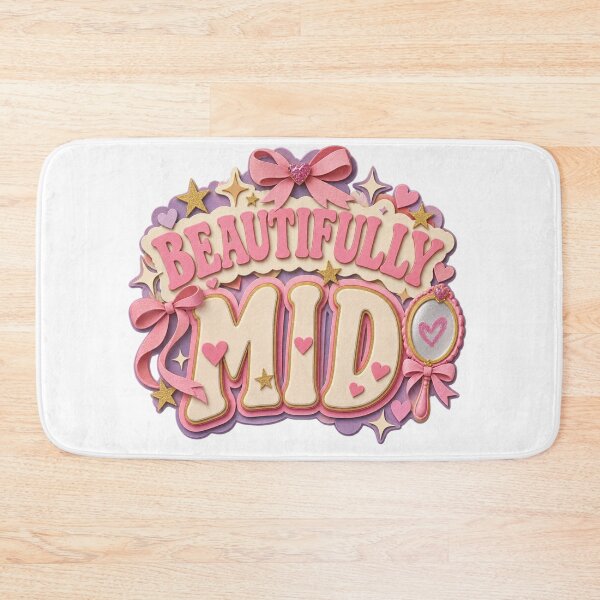 Item preview, Beautifully Mid Papercraft Cute Typography with Mirror designed and sold by Promoffy.