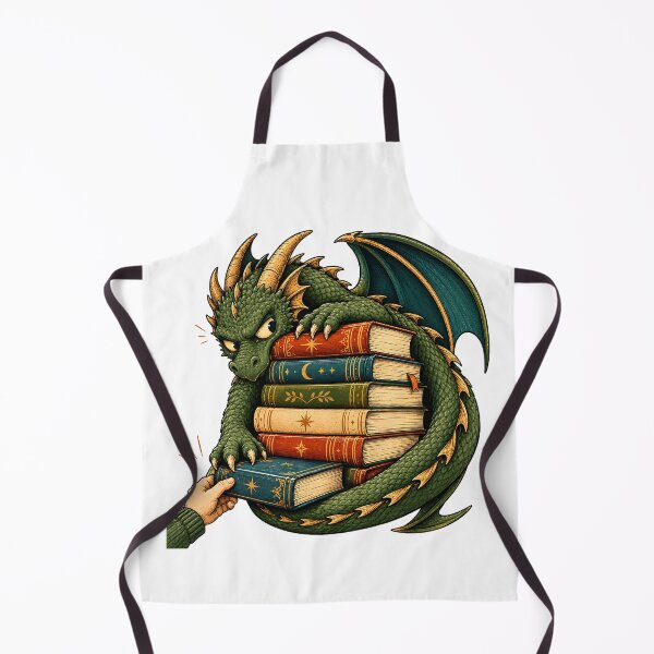 Item preview, Dragon Book Lover – Guardian of the Book Hoard designed and sold by Digital Culture Studio.