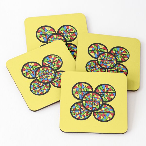 Item preview, Abstract Stained Glass Circles designed and sold by Elaine M Hayward .