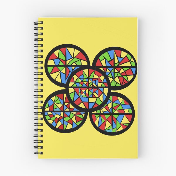 Item preview, Abstract Stained Glass Circles designed and sold by Elaine M Hayward .