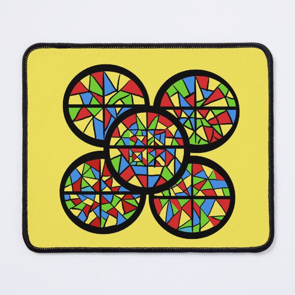Item preview, Abstract Stained Glass Circles designed and sold by Elaine M Hayward .