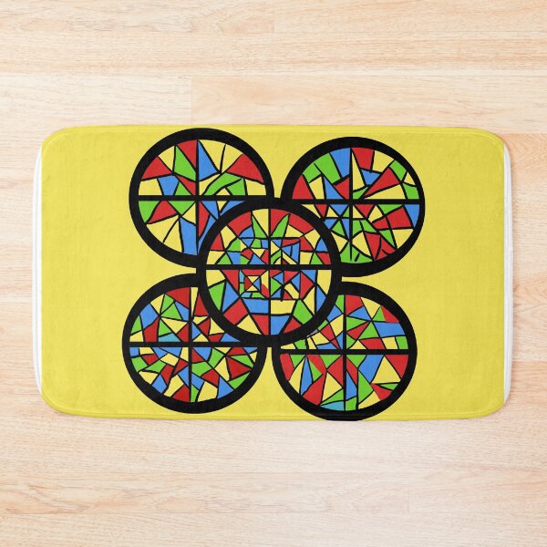 Item preview, Abstract Stained Glass Circles designed and sold by Elaine M Hayward .