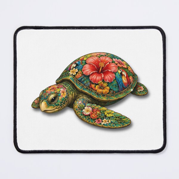 Item preview, Resting Tropical Sea Turtle | Ocean Summer Paradise Art Collection designed and sold by Zaru Art Studio.