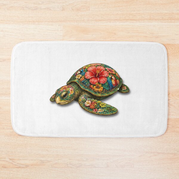 Item preview, Resting Tropical Sea Turtle | Ocean Summer Paradise Art Collection designed and sold by Zaru Art Studio.