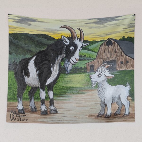Item preview, Papa Billy Goat teaches CRISCO a lesson  designed and sold by Matt Starr Fine Art .