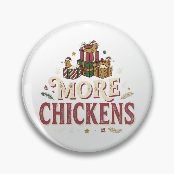 Item preview, More Chickens Christmas Gift Box Santa Hat Hens Funny Poultry Farmer designed and sold by raedattia.
