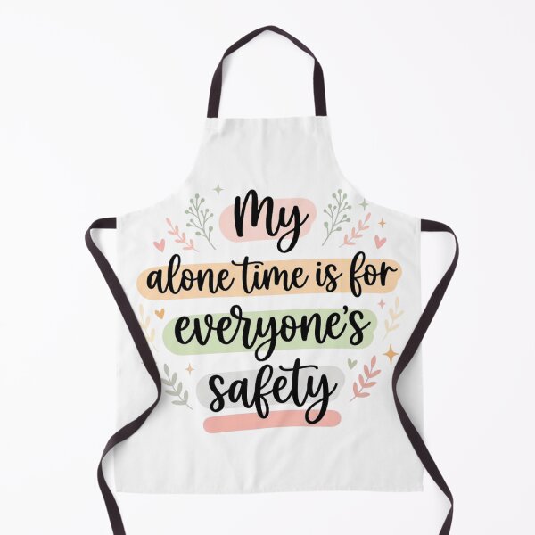 Item preview, My Alone Time Is for Everyone's Safety Funny Introvert Pastel Floral Humor designed and sold by Maravillio.