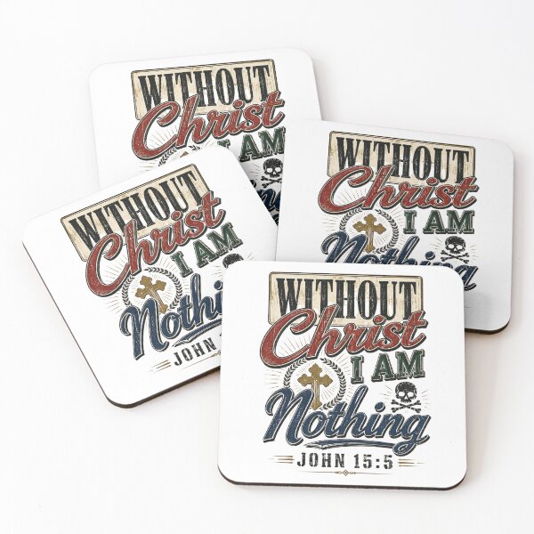 Item preview, Without Christ I Am Nothing – John 15:5 Christian Vintage Design designed and sold by TheSilmarillion.