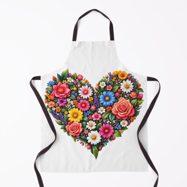 Item preview, Colorful Floral Heart Bouquet designed and sold by TinyWeird.