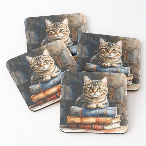 Item preview, Cat Sleeping on Books  designed and sold by BetweenForms.
