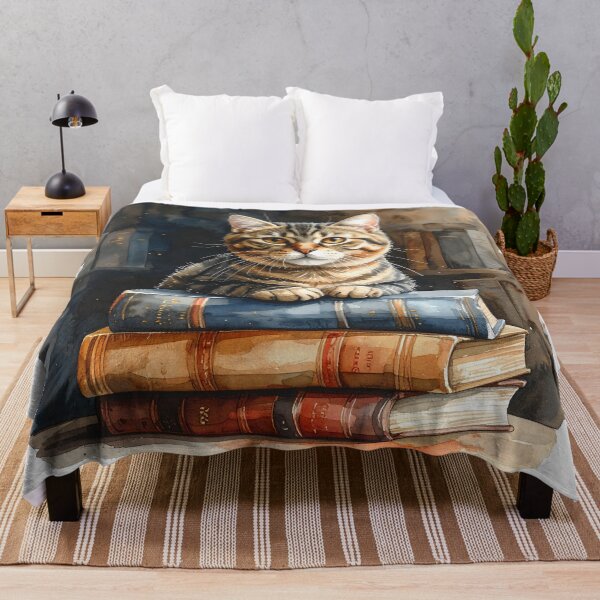 Item preview, Cat Sleeping on Books designed and sold by BetweenForms.