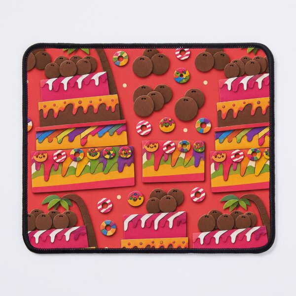 Item preview, Cute Tropical Chocolate Cake Donut Pattern Illustration designed and sold by suha-art.