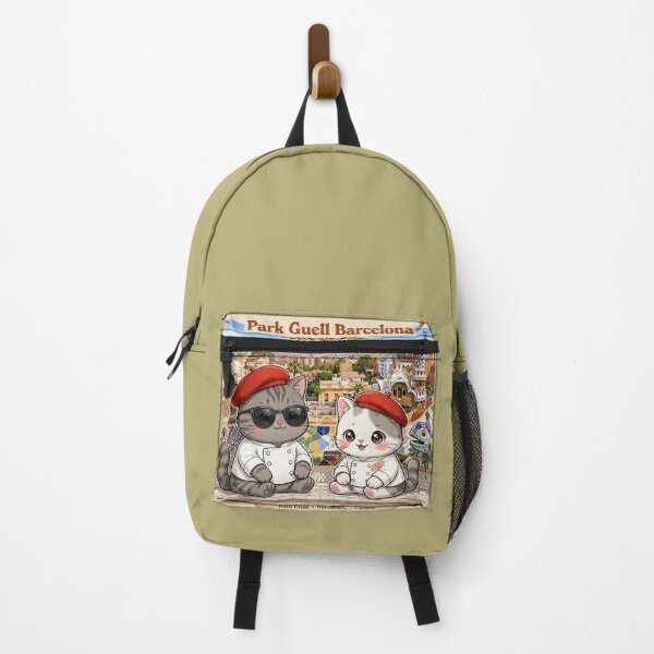 Item preview, Freda and Junior Park Guell Barcelona - Kawaii Gaudi Travel Cats designed and sold by MAISON SYLVIE.