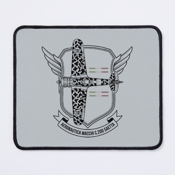 Item preview, Aeronautica Macchi C.200 Saetta Winged Crest WW2 Fighter Art designed and sold by KiwiRider.