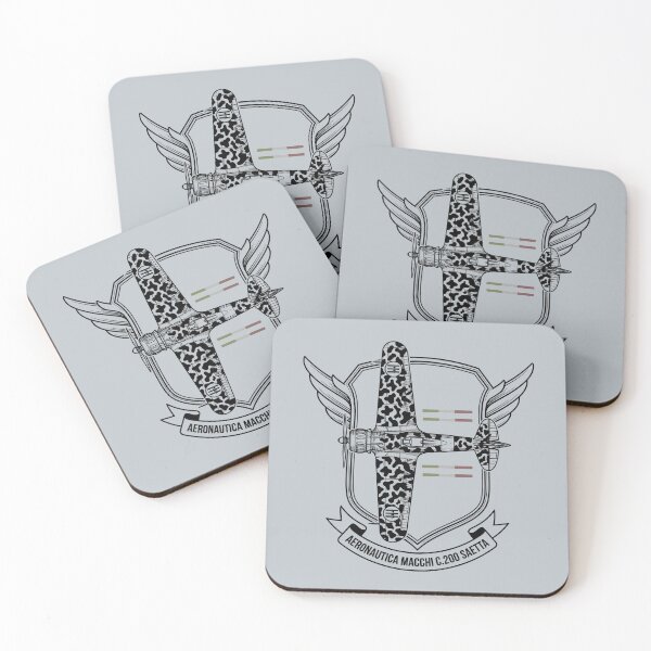 Item preview, Aeronautica Macchi C.200 Saetta Winged Crest WW2 Fighter Art designed and sold by KiwiRider.