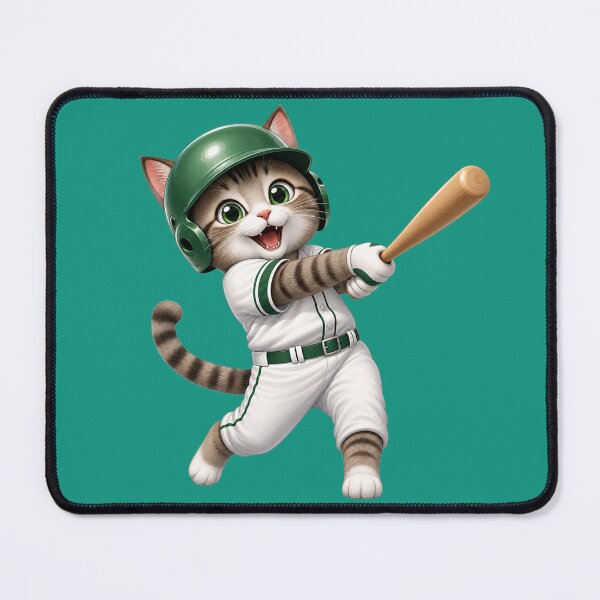 Item preview, Copy of Funny Baseball Cat – Cute Kitten Gift designed and sold by Wenvilgrace.