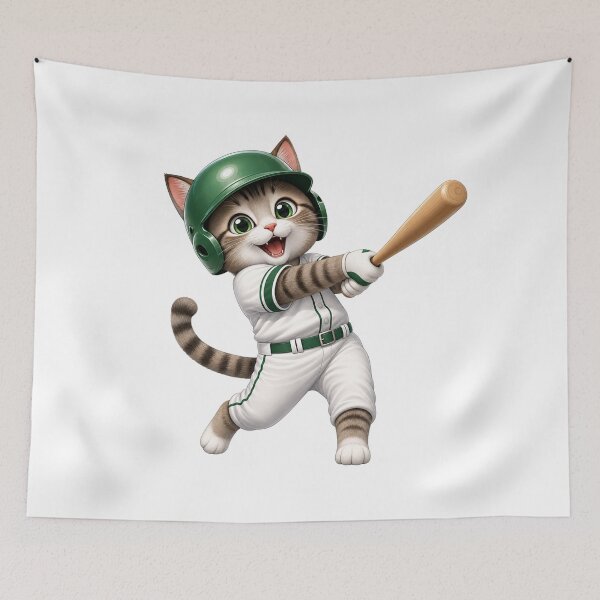 Item preview, Copy of Funny Baseball Cat – Cute Kitten Gift designed and sold by Wenvilgrace.